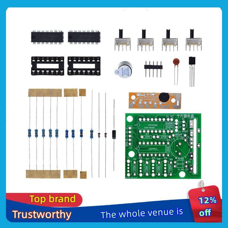 Diy Electronics Components Kit - 16 Music Sound box BOX-16 Board