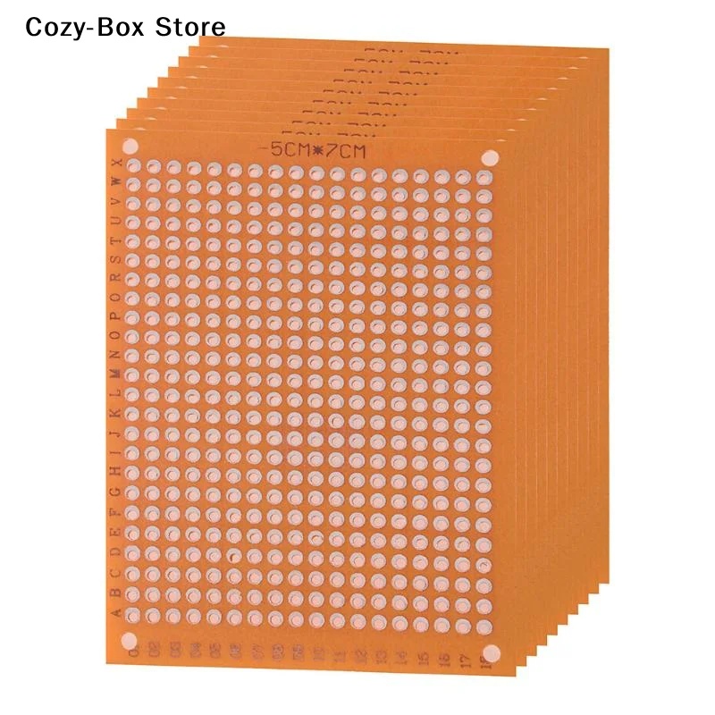 Diy Electronics Breadboard - 10Pcs 5Cm*7Cm Prototype PCB Board Universal