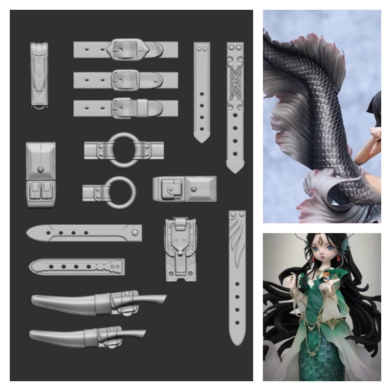Diy Q - Ultralight Clay Q Version Doll Skirt