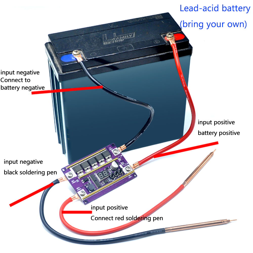 12V Spot Welder DIY Kits Power - огляд і ціна Diy Electronics Spot Welder