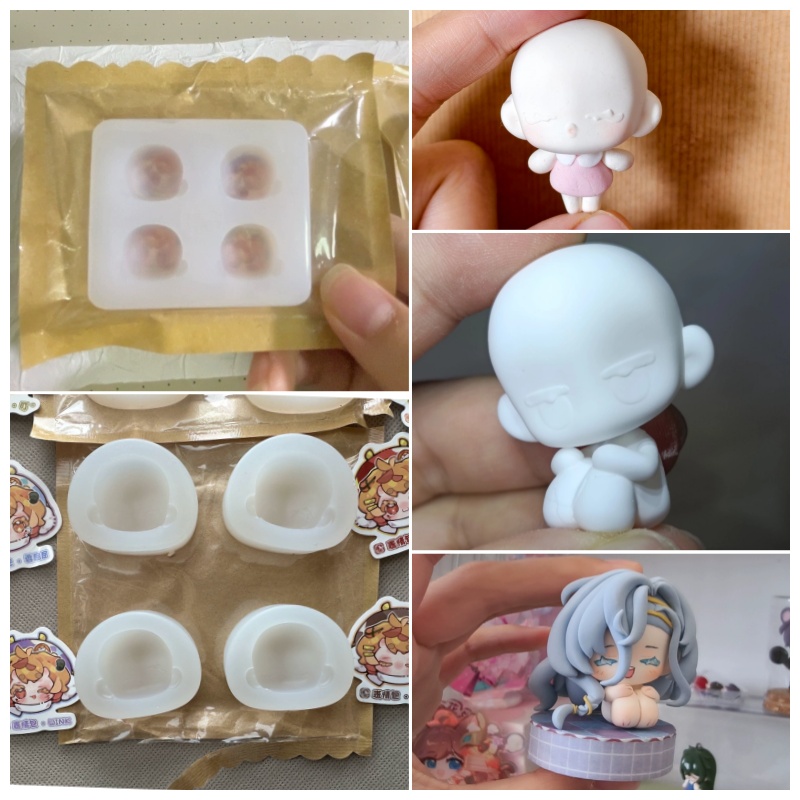 Q Version Doll Face Silicone M - огляд і ціна Diy Q