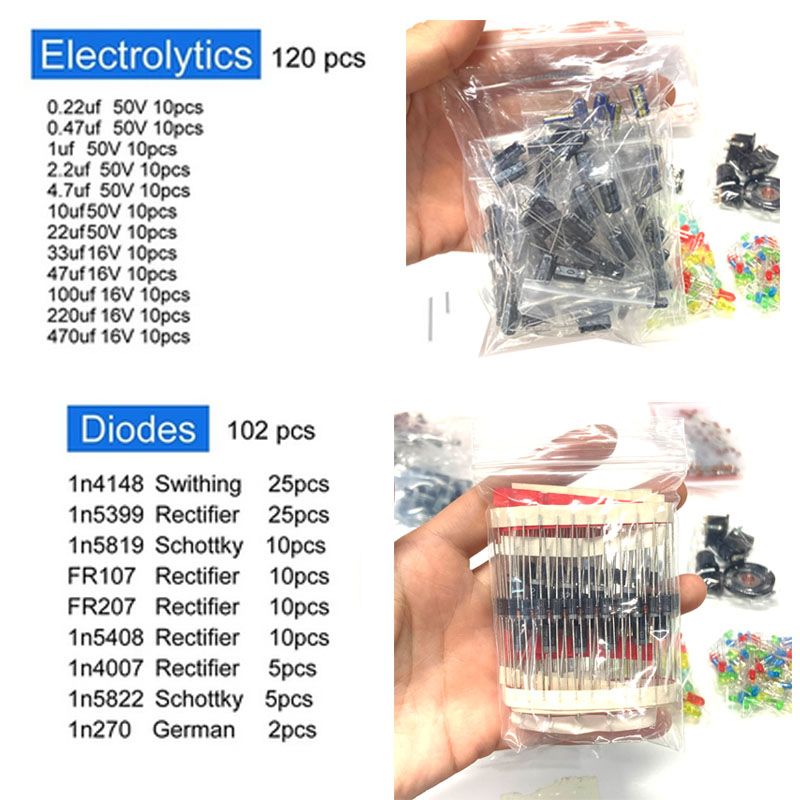 1900pcs Component Box Kit with - огляд і ціна Resistor Kit 1 4W