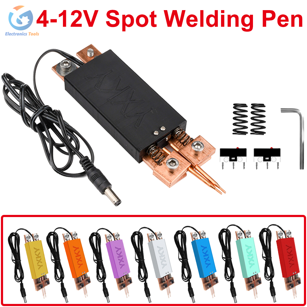 4-12V Spot Welding Pen for 186 - огляд і ціна Diy Electronics Spot Welder
