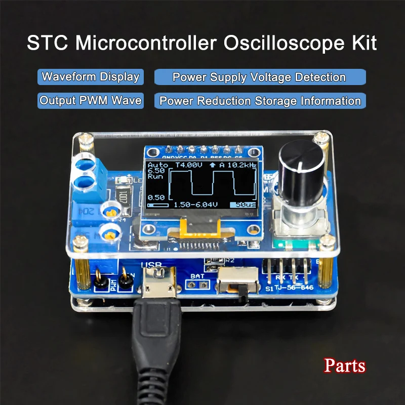 STC8K8A Microcontroller Kit DI - огляд і ціна Oscilloscope Dso Mini