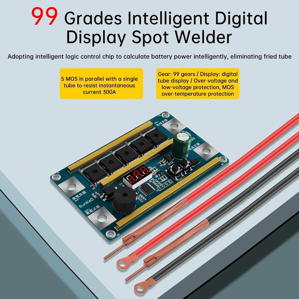Portable 12V Spot Welder Digit - огляд і ціна Diy Electronics Spot Welder