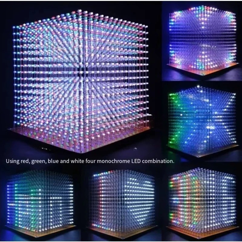 3 D16mini Light Cube Kit 16x16 - огляд і ціна Diy Electronic