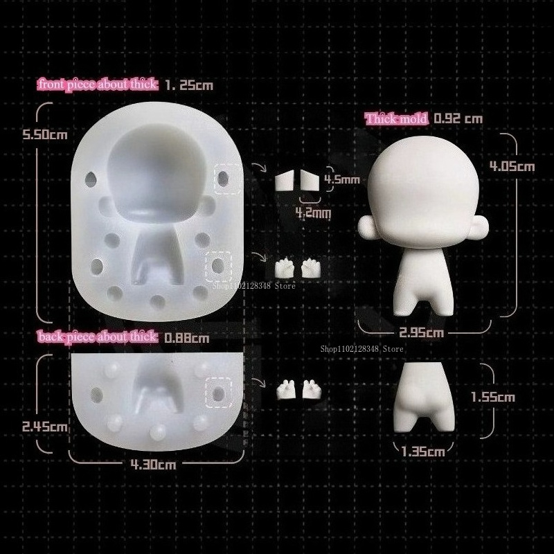 Q Version Body Model Silicone  - огляд і ціна Diy Q