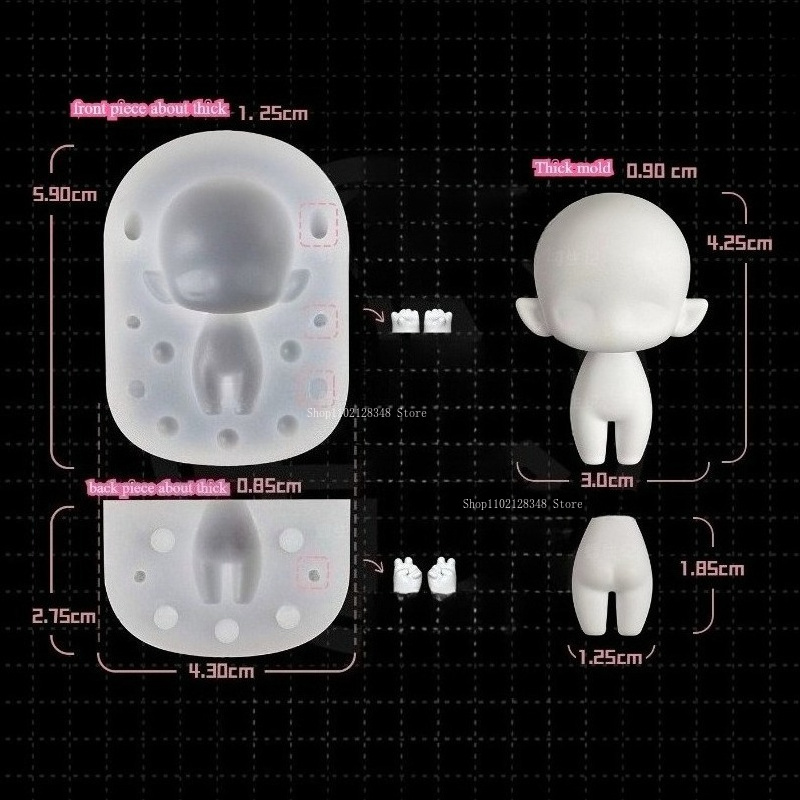 Q Version Body Model Silicone  - огляд і ціна Diy Q