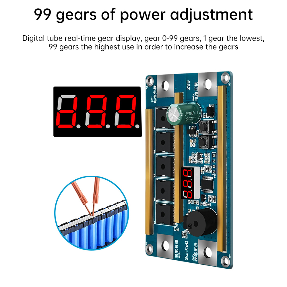 99 Gears 12V Spot Welder Kit D - огляд і ціна Diy Electronics Spot Welder