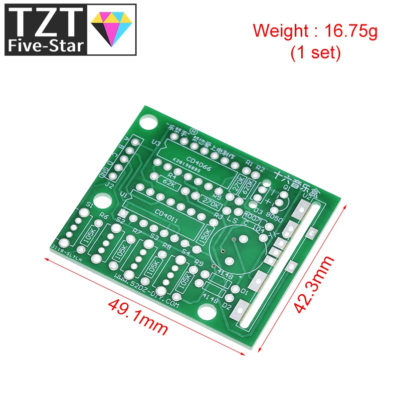 16 Music Sound box BOX-16 Boar - огляд і ціна Diy Electronics Components Kit