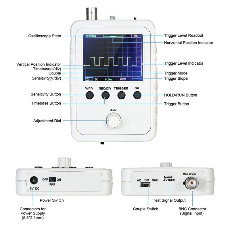 Portable TFT Digital Mini Osci - огляд і ціна Oscilloscope Dso Mini