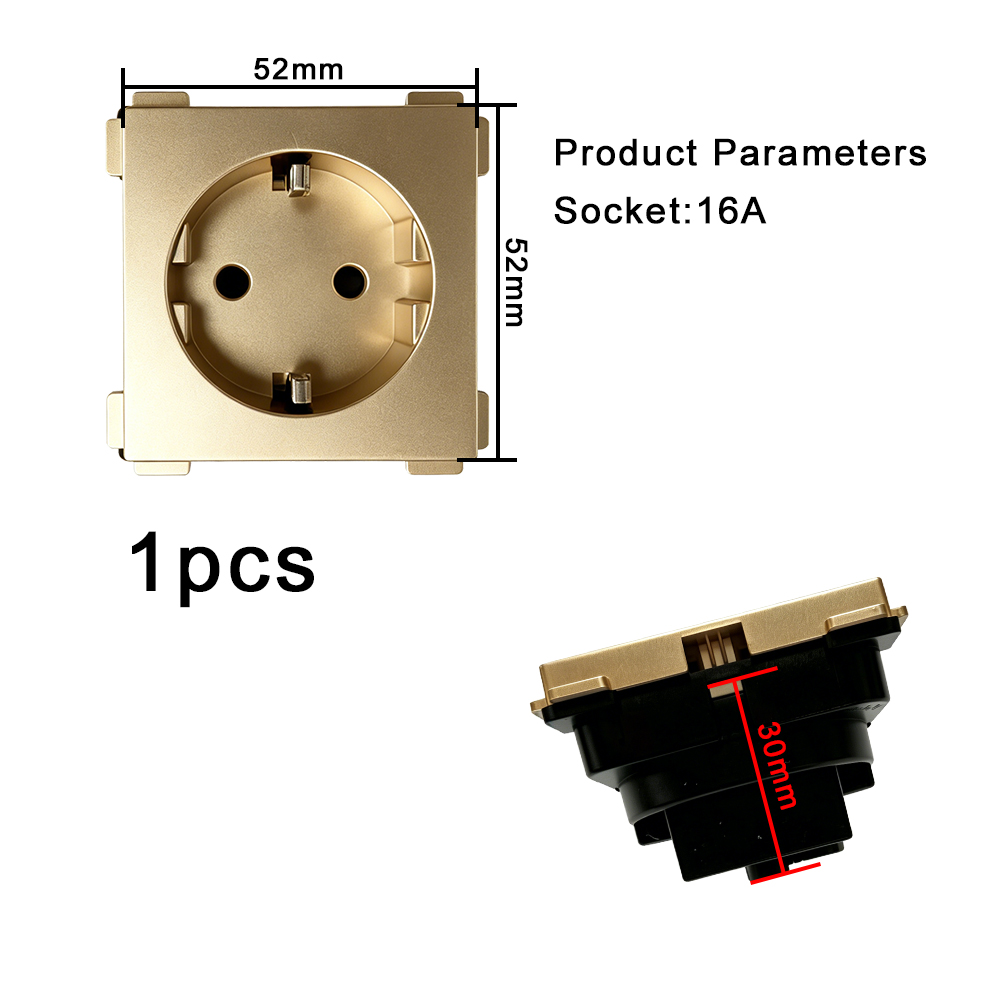 UBARO 86×86mm EU Socket DIY Ki - огляд і ціна Diy Q