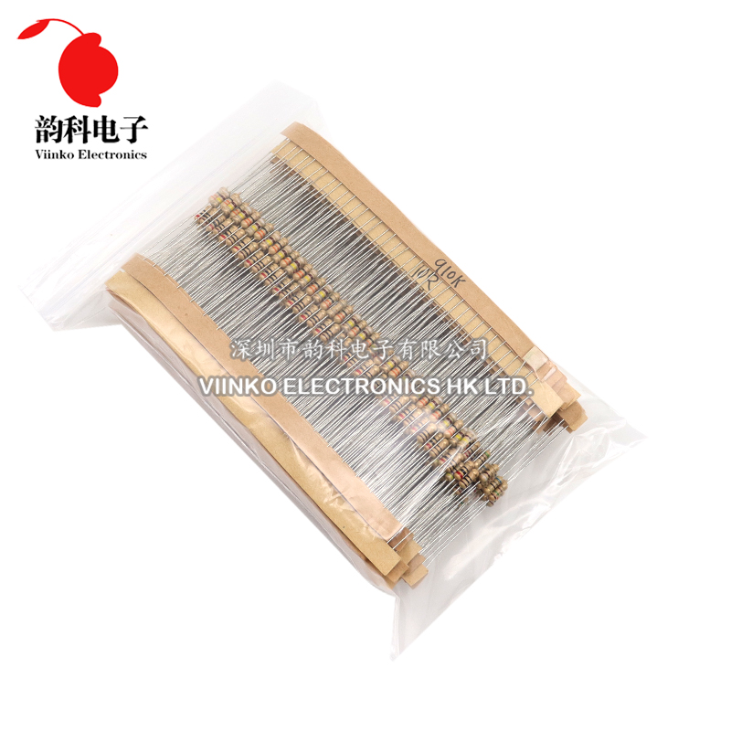 860pcs 1/4W Carbon Film Resist - огляд і ціна Resistor Kit 1 4W