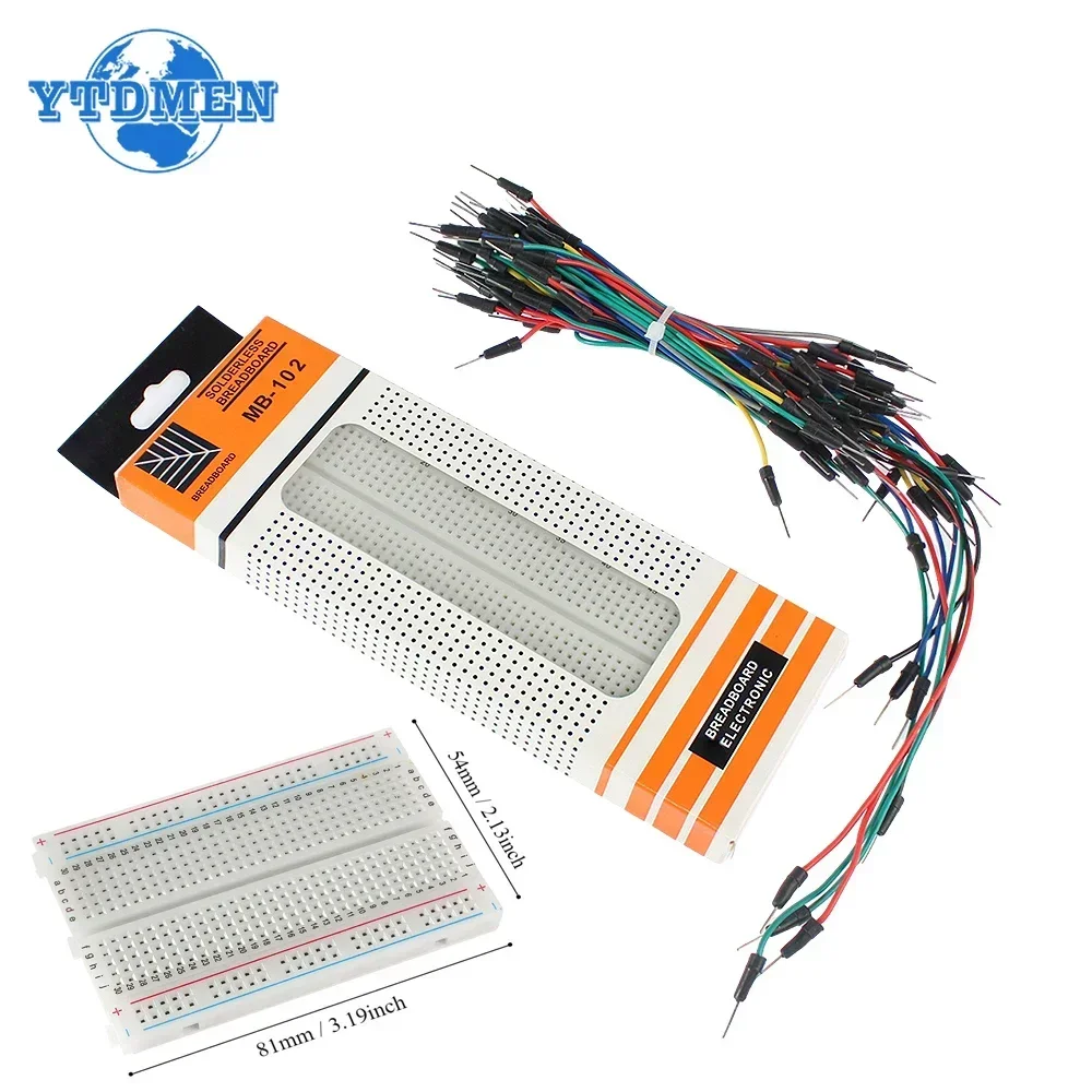 MB-102 Breadboard 400 830 Poin - огляд і ціна Diy Electronics Breadboard
