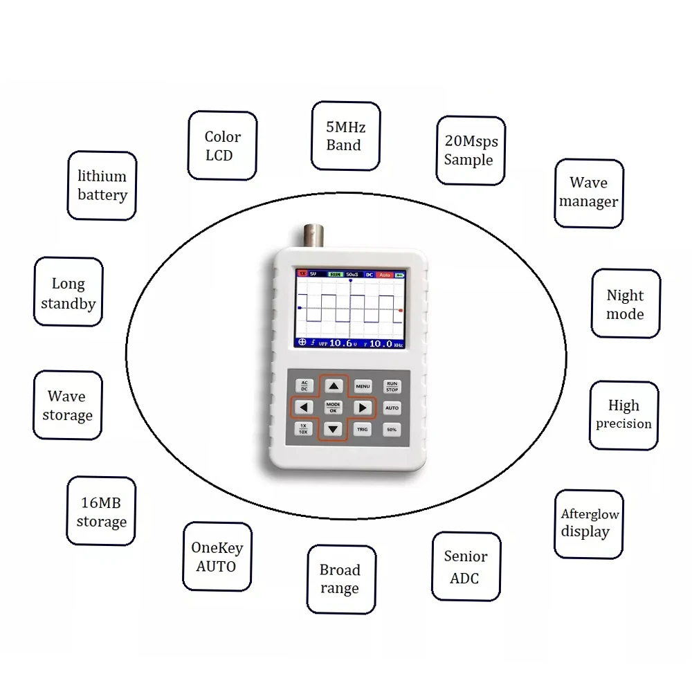 USB Handheld Mini Portable 5M  - огляд і ціна Oscilloscope Dso Mini