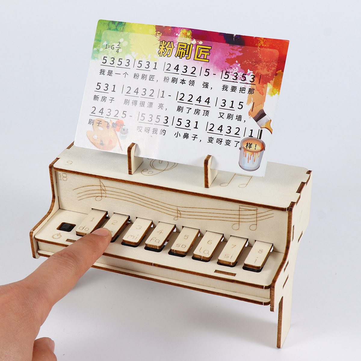 DIY Wooden Electronic Piano Mo - огляд і ціна Diy Electronics Components Kit